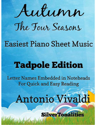 Book cover for Autumn the Four Seasons Easy Piano Sheet Music 2nd Edition