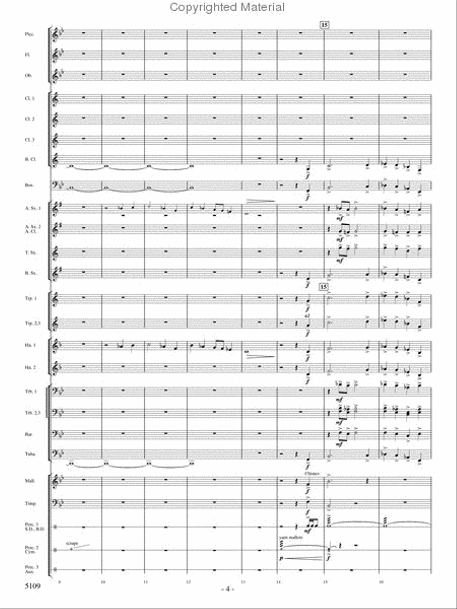 As If On Wings Concert Band scores gallery preview page 3