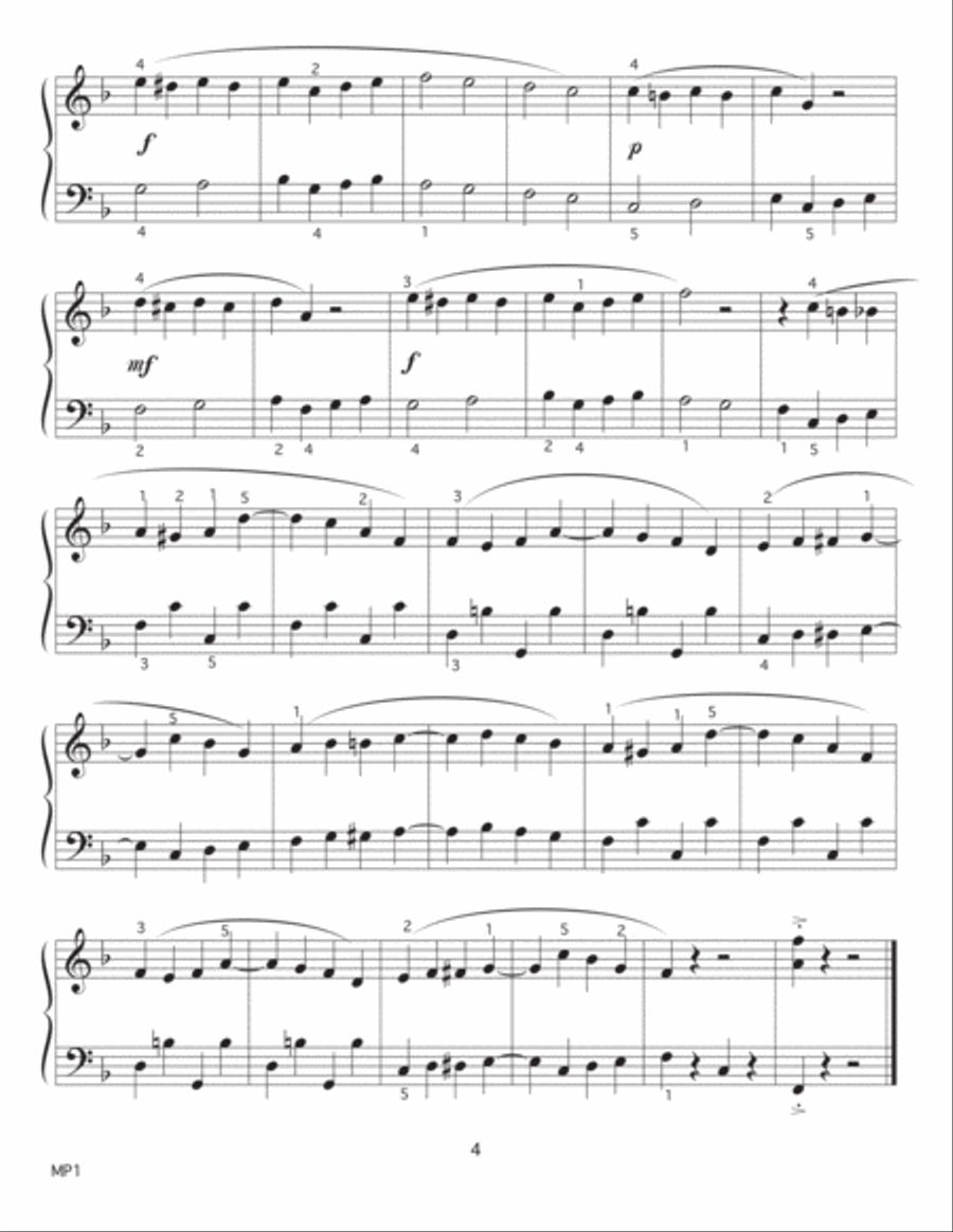 Rockin' Roundup-easy jazz piano solos Piano Solo scores gallery preview page 6