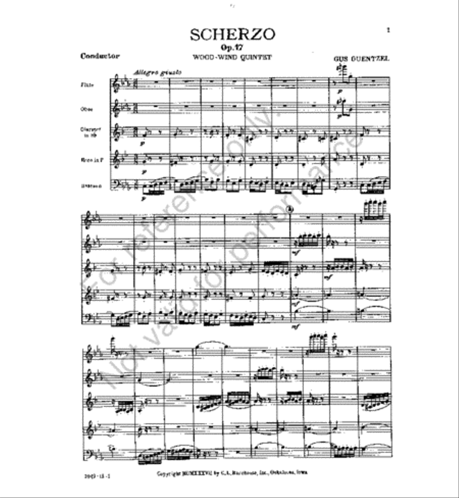 Scherzo Scherzo Woodwind Quintet scores gallery preview page 2