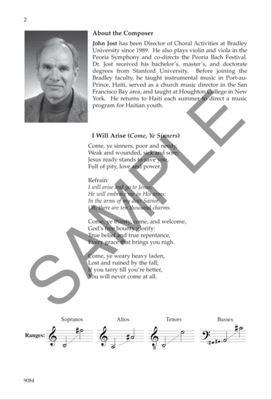 I Will Arise 4-Part scores gallery preview page 3
