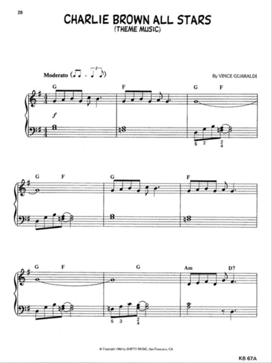 Charlie Brown's Greatest Hits Easy Piano scores gallery preview page 6