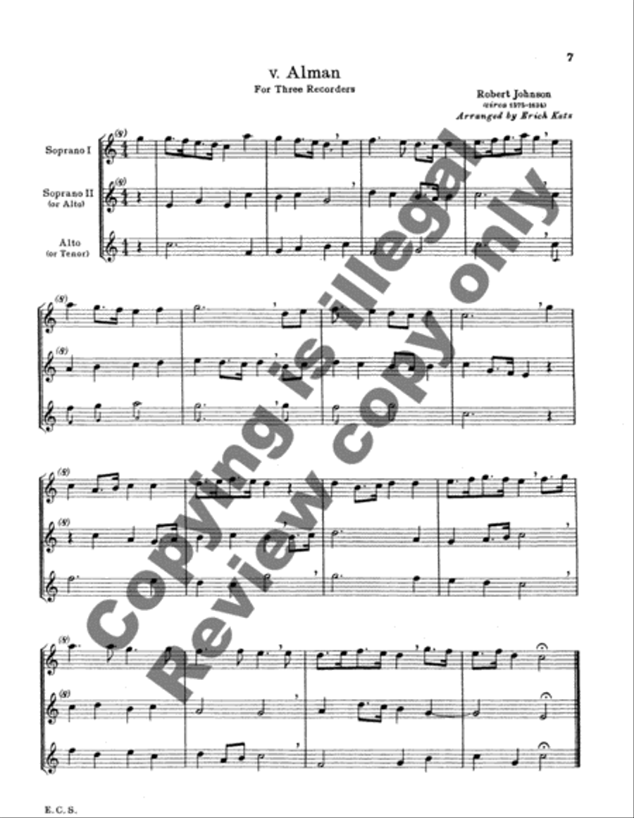 Recorder Consort Recorder scores gallery preview page 5