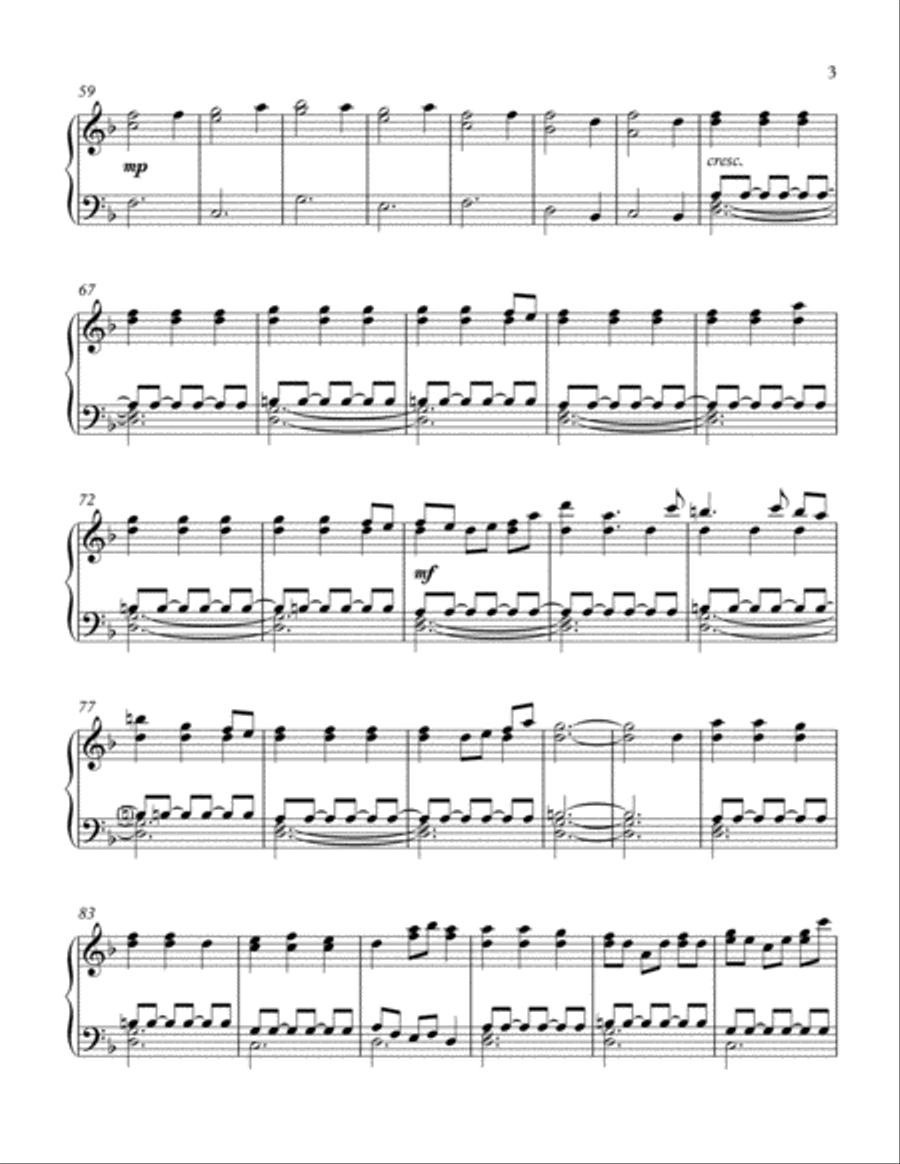 We Three Kings We Three Kings Piano Solo scores gallery preview page 3