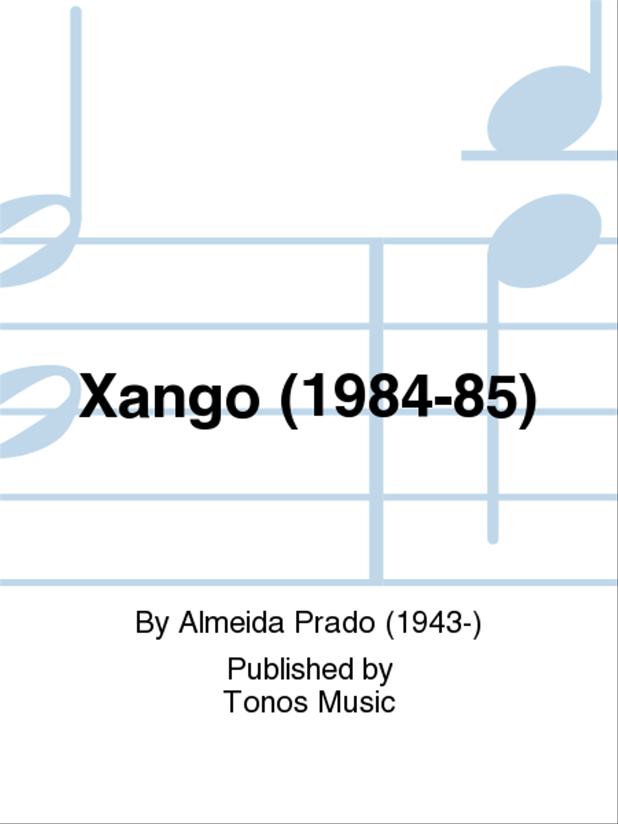 Xango (1984-85) Cello scores gallery preview page 1