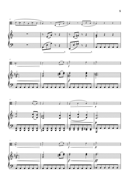Beethoven • Für Elise / Pour Elise • viola & piano sheet music image number null
