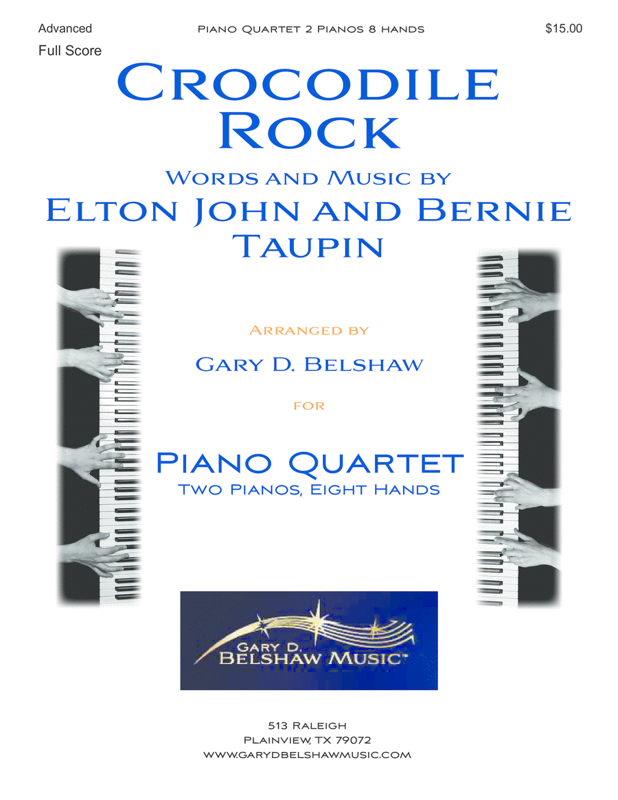 Crocodile Rock 2 Pianos, 4-Hands scores gallery preview page 1
