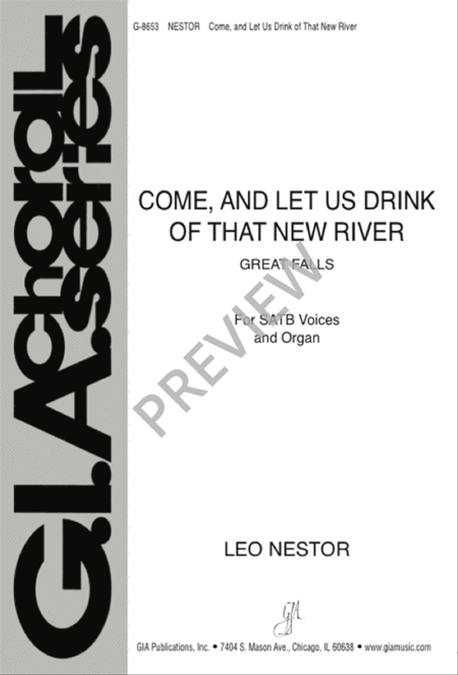 Come, and Let Us Drink of That New River 4-Part scores gallery preview page 2