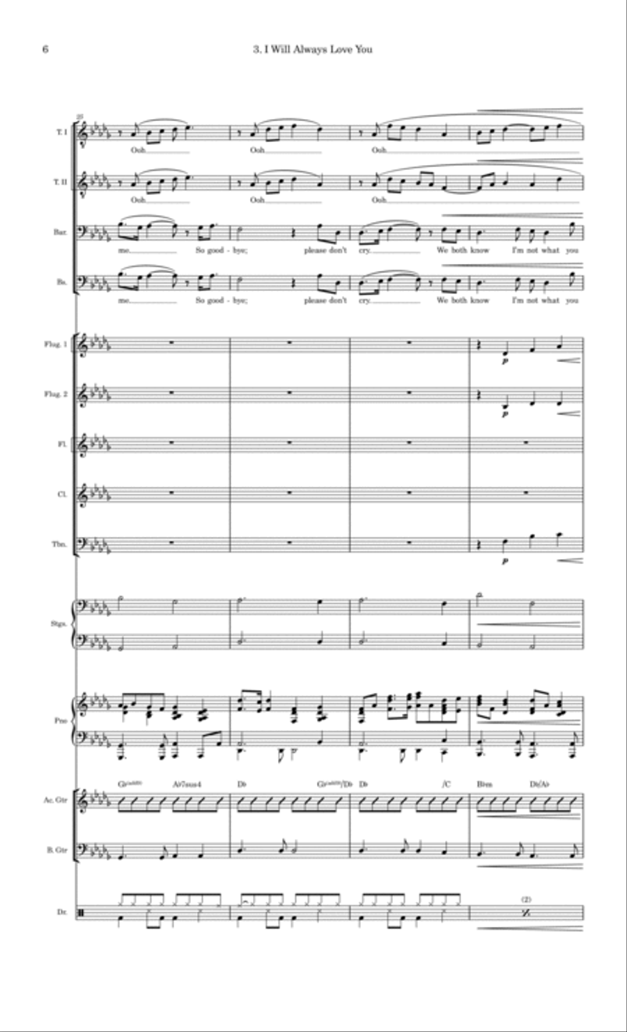 I Will Always Love You Large Ensemble scores gallery preview page 6