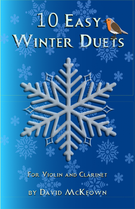 Book cover for 10 Easy Winter Duets for Violin and Clarinet
