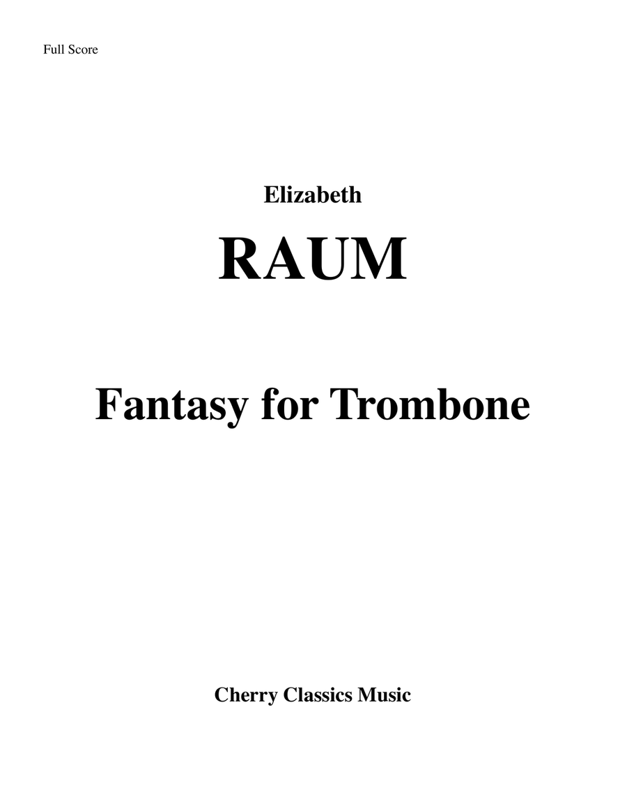 Fantasy for Trombone and Piano image number null