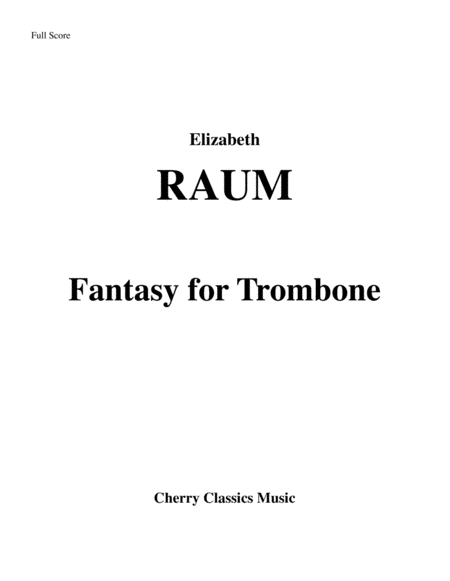 Fantasy for Trombone and Piano image number null