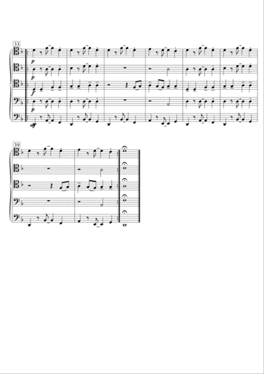 Shape Of You Brass Quintet scores gallery preview page 4