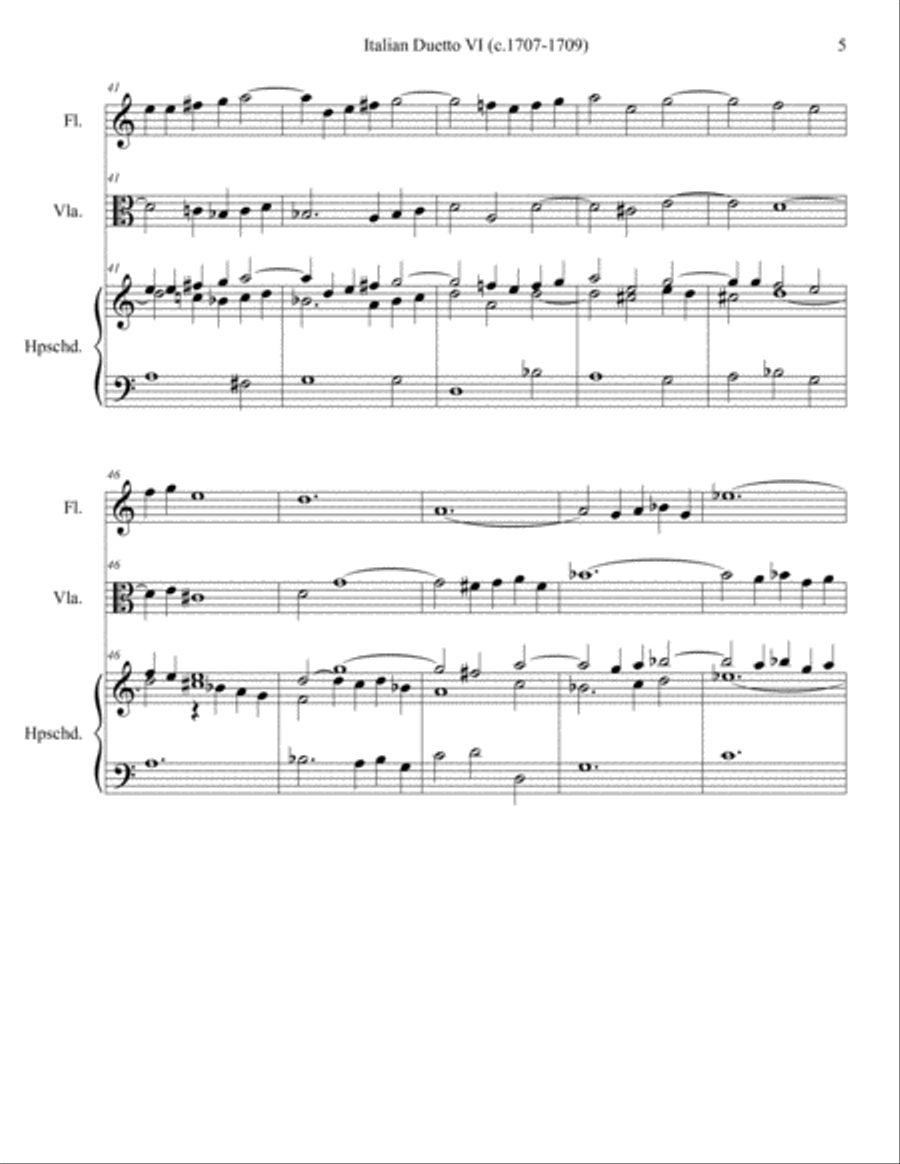 Italian Duetto 6 Small Ensemble scores gallery preview page 5