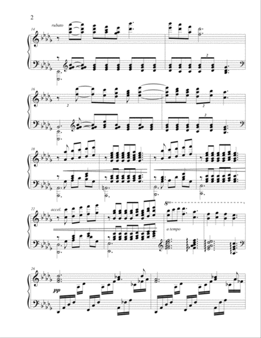 Debussy Meets Foster Piano Solo scores gallery preview page 3
