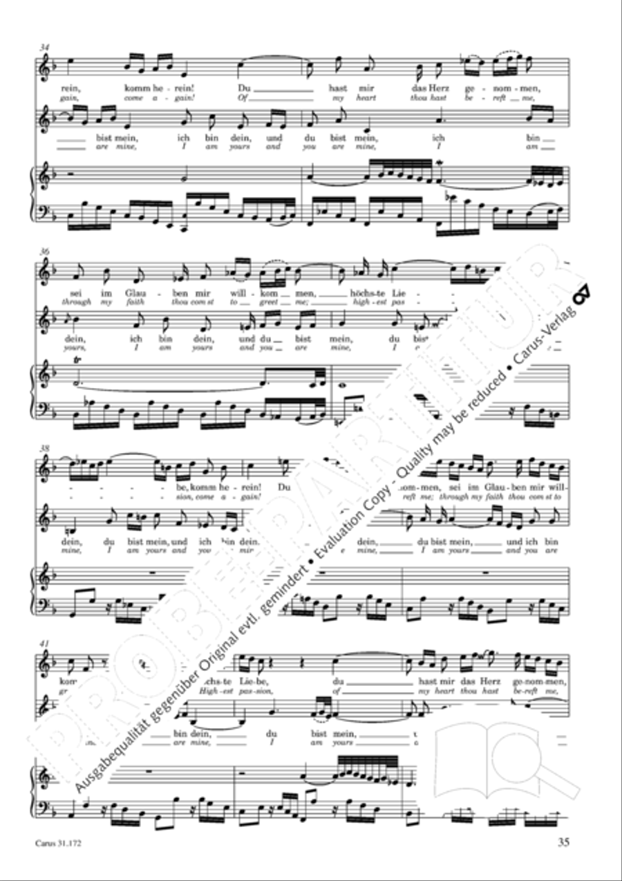 Sound forth, now with singing (Erschallet, ihr Lieder) 4-Part scores gallery preview page 34