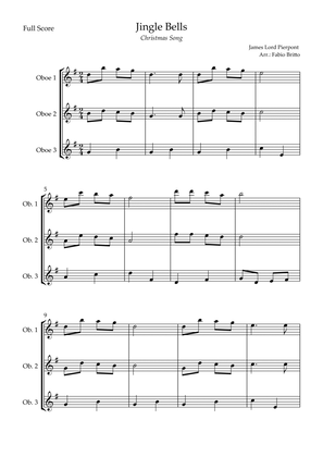 Jingle Bells (Christmas Song) for Oboe Trio