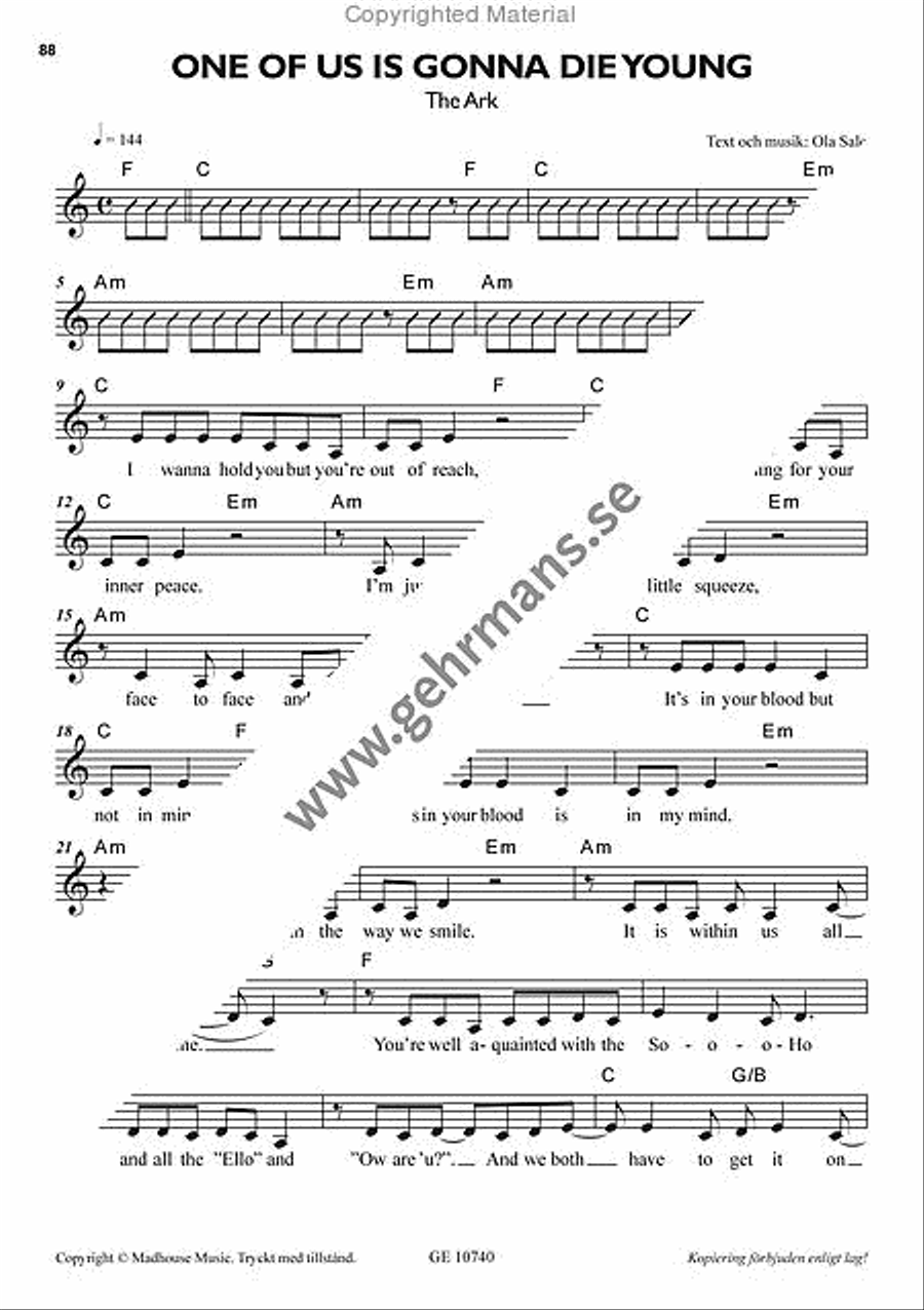 Pop 2005 Pop 2005 Piano, Vocal, Guitar scores gallery preview page 12