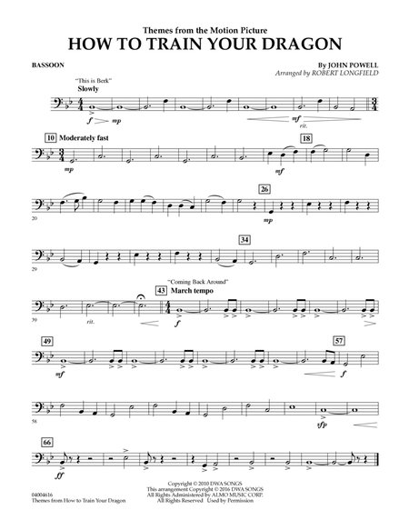 Themes from How to Train Your Dragon - Bassoon