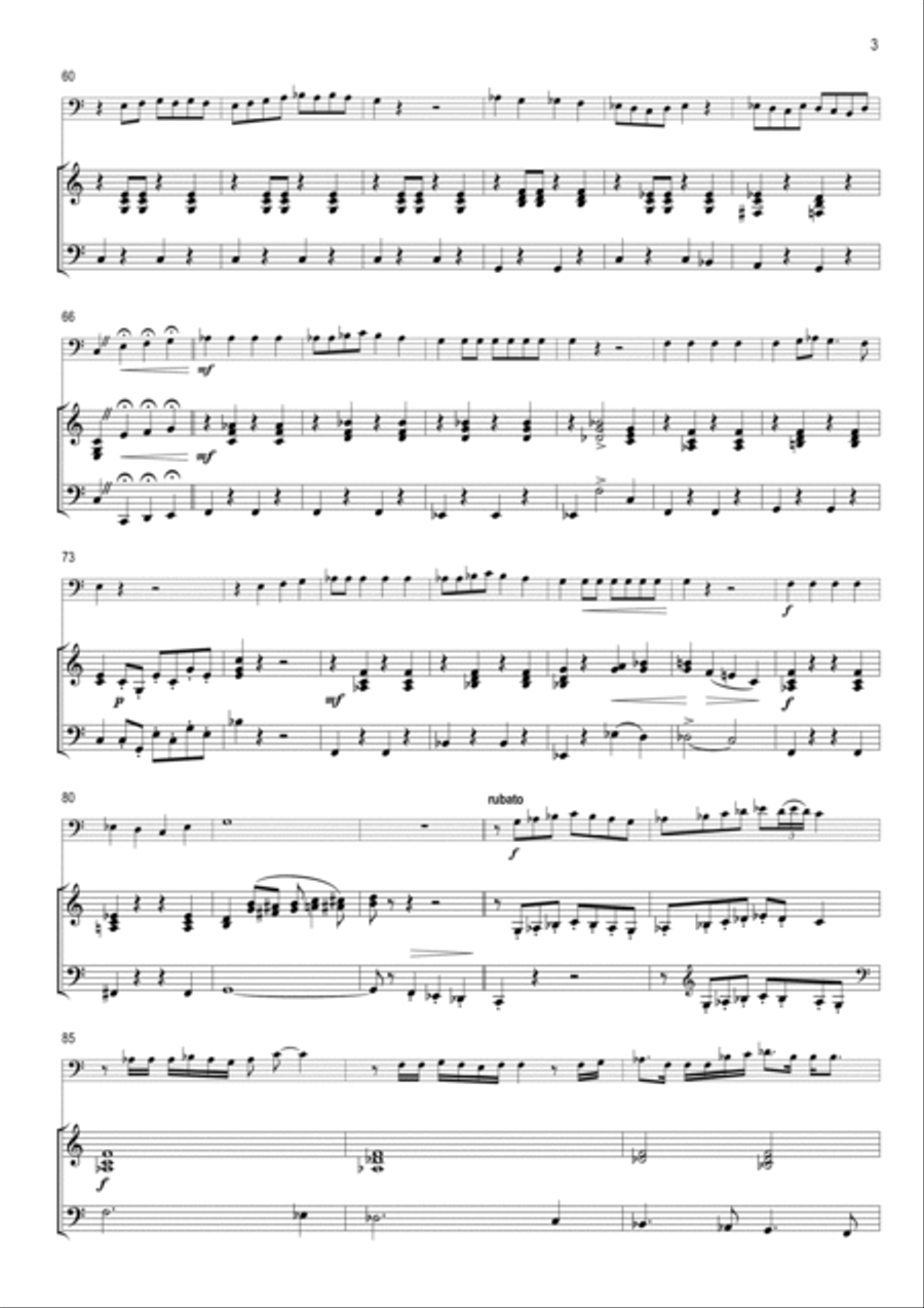 If I Were A Rich Man Euphonium scores gallery preview page 3