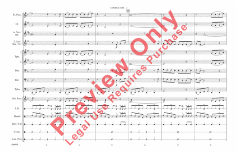 Thriller Marching Band scores gallery preview page 4