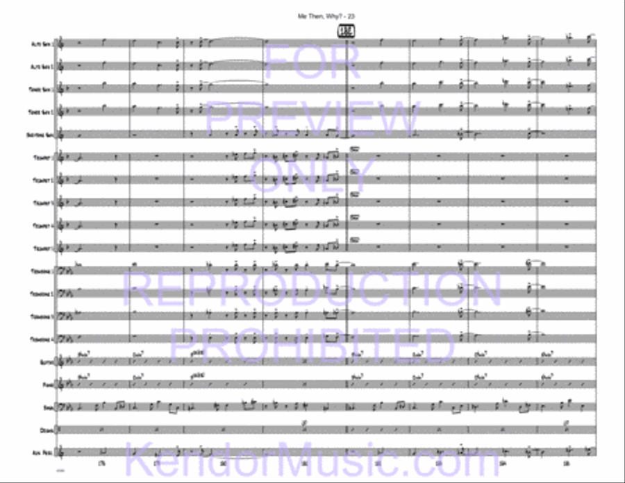 Me Then, Why? Jazz Ensemble scores gallery preview page 24