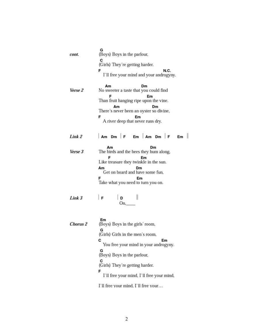 Androgyny Acoustic Guitar scores gallery preview page 2