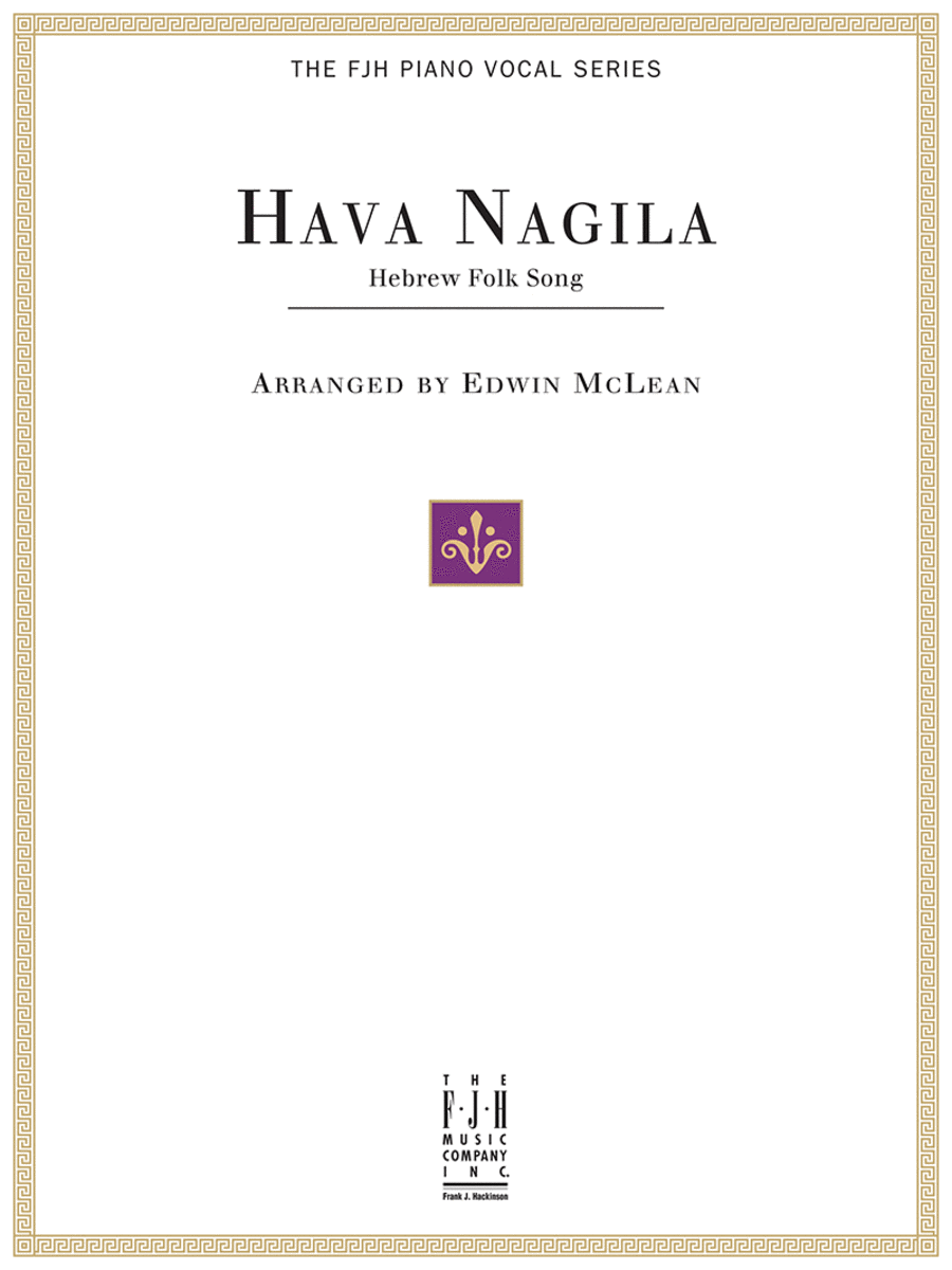 Hava Nagila Voice Solo scores gallery preview page 1