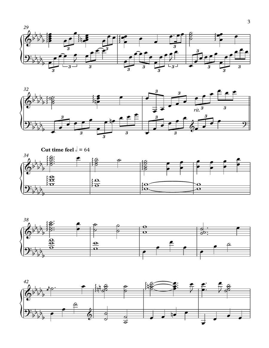 I Surrender All Piano Solo scores gallery preview page 3