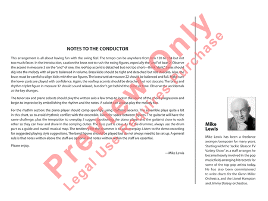 Santa Claus Is Coming to Town Jazz Ensemble scores gallery preview page 3