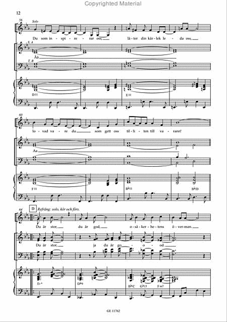Den innersta viljan 4-Part scores gallery preview page 3