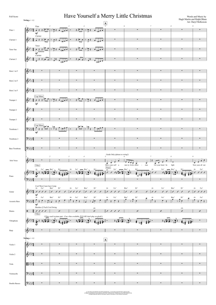 Have Yourself A Merry Little Christmas by Sarah McLachlan Full Orchestra - Digital Sheet Music