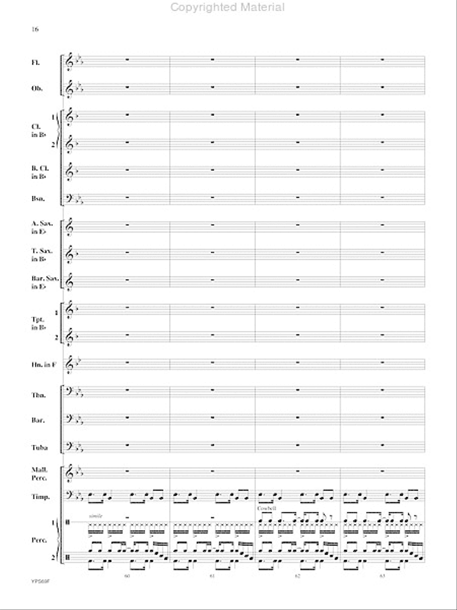 Will Drum for Food Will Drum for Food Concert Band scores gallery preview page 17