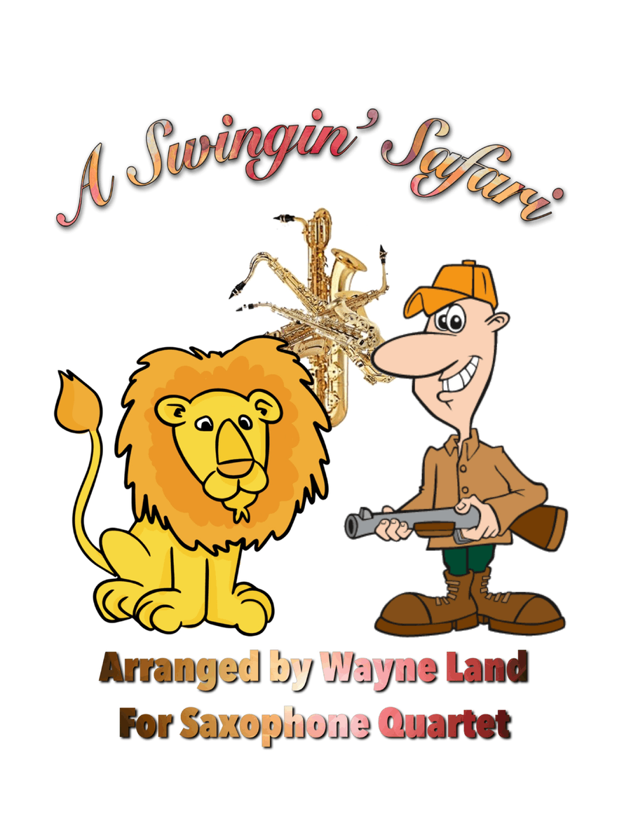 A Swingin' Safari Saxophone Quartet scores gallery preview page 1