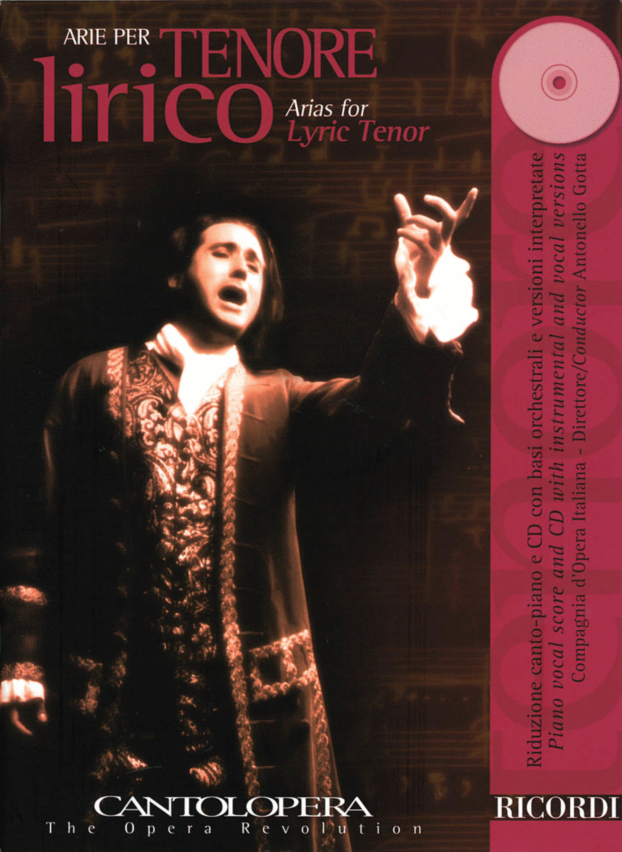 Arias for Lyric Tenor Voice Solo scores gallery preview page 1