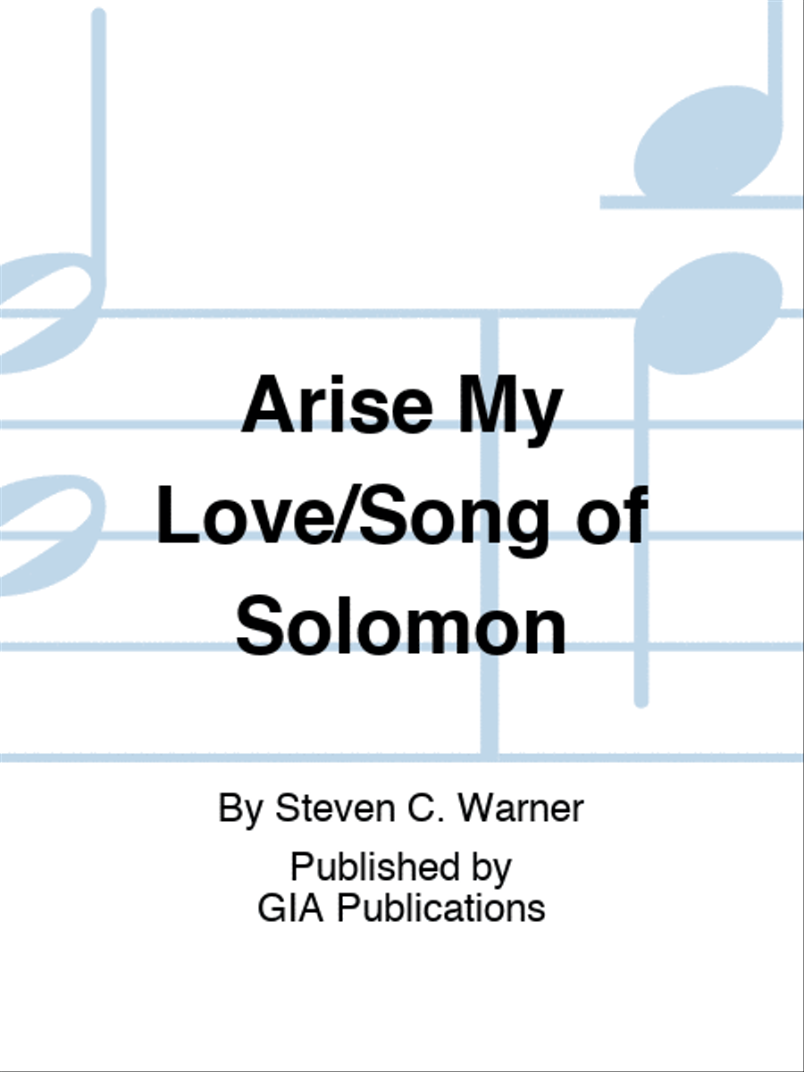 Arise My Love/Song of Solomon 4-Part scores gallery preview page 1