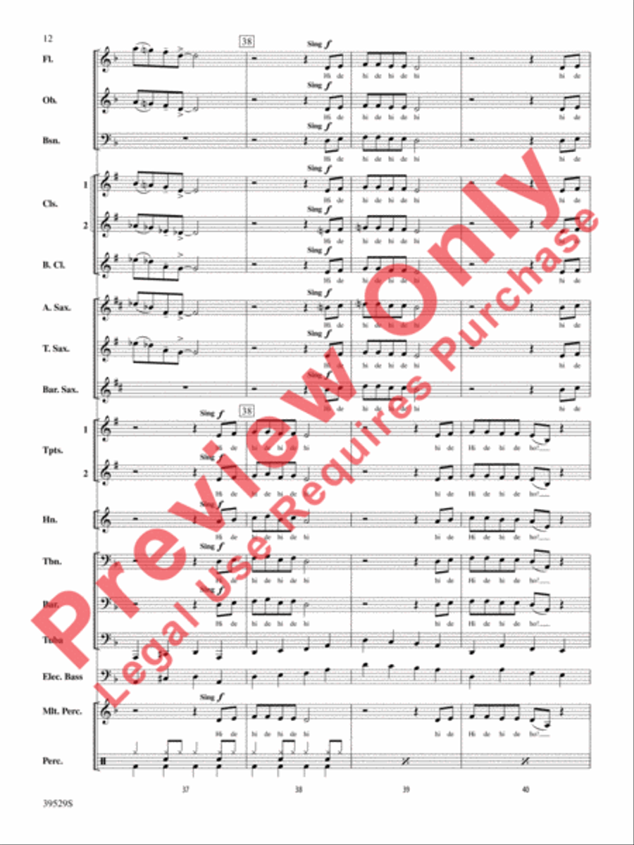 Minnie the Moocher Minnie the Moocher Concert Band scores gallery preview page 13
