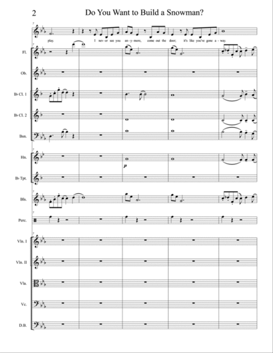 Do You Want To Build A Snowman? Large Ensemble scores gallery preview page 3