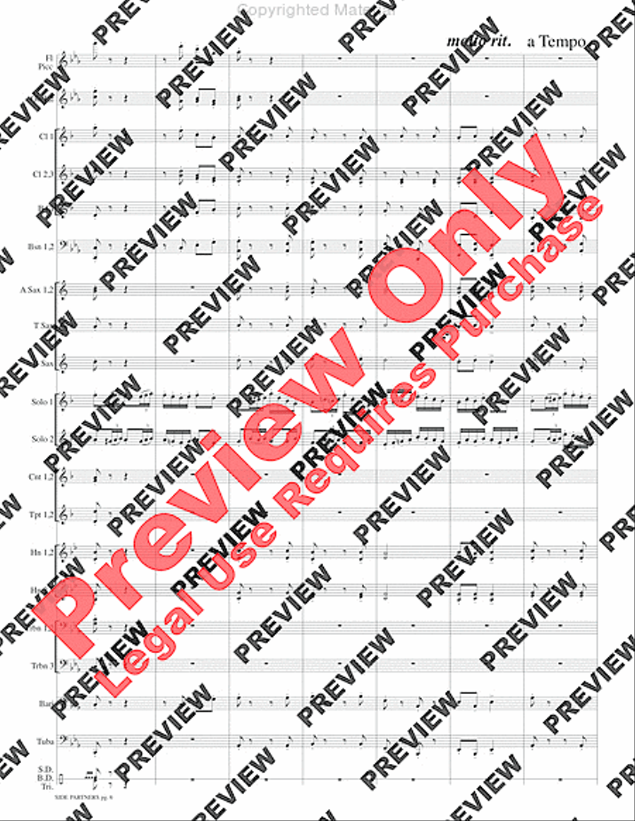 Side Partners Concert Band scores gallery preview page 9