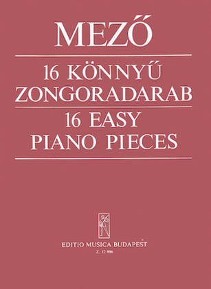 Book cover for 16 Easy Pieces-pno