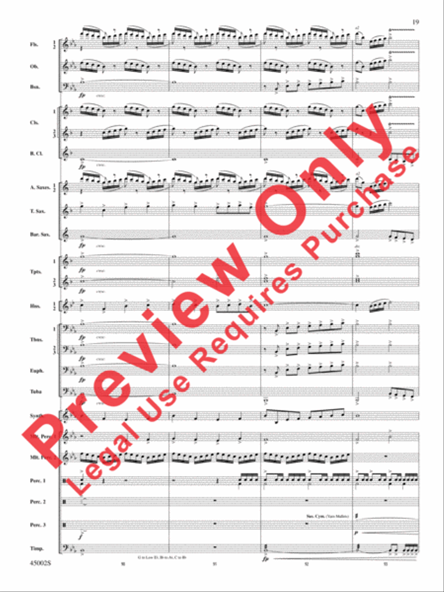 Winds of Change Concert Band scores gallery preview page 55