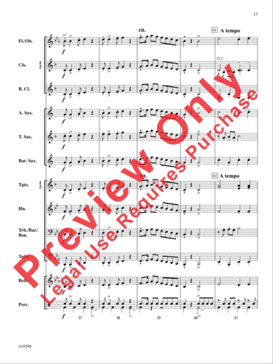 The Collegiate Concert Band scores gallery preview page 14