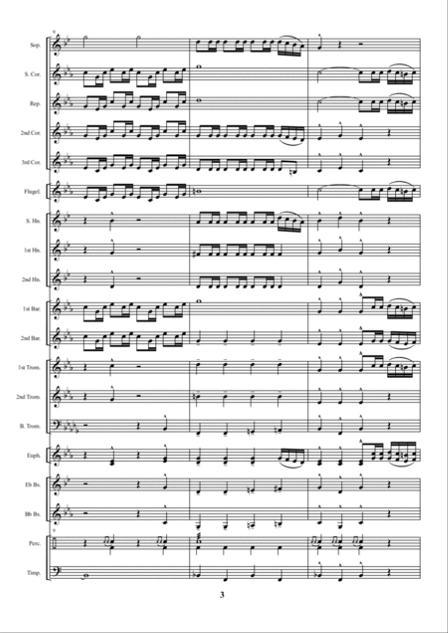 Ukrainian Cossack march Ukrainian Cossack march Brass Ensemble scores gallery preview page 3