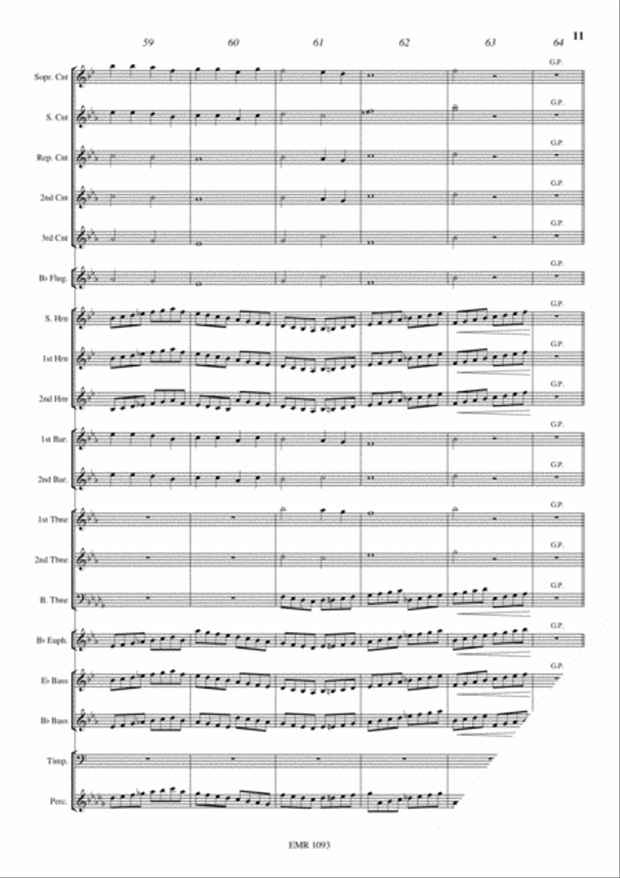 The Great Gate Of Kiev Brass Band scores gallery preview page 12
