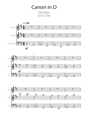 Canon in D - Pachelbel - String Trio