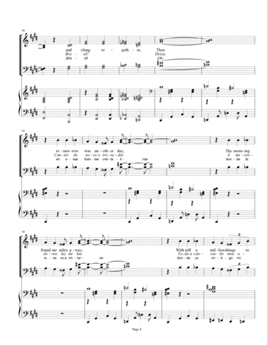 Aquarela Brasileira (aquarela Do Brasil) (brasil) 4-Part scores gallery preview page 4
