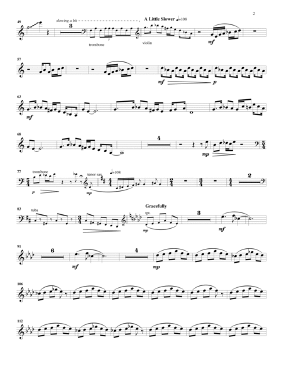 Morceaux de Cirque Chamber Music scores gallery preview page 2