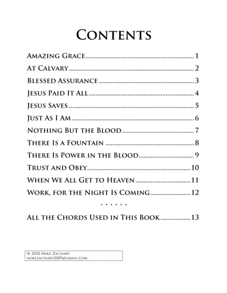 Gospel Lead Sheets, Book 2