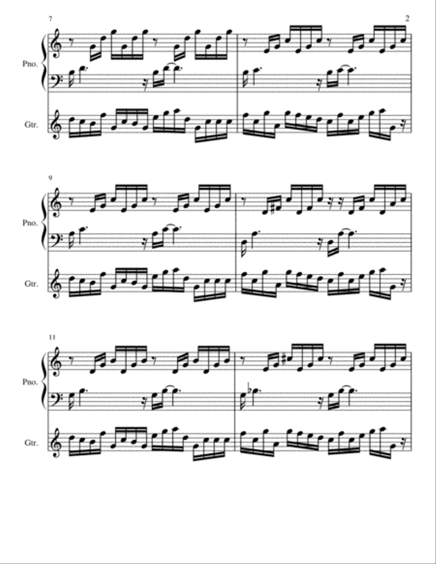 Prelude in C Major Prelude in C Major Acoustic Guitar scores gallery preview page 2