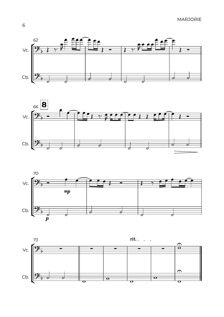 Marjorie String Duet scores gallery preview page 6